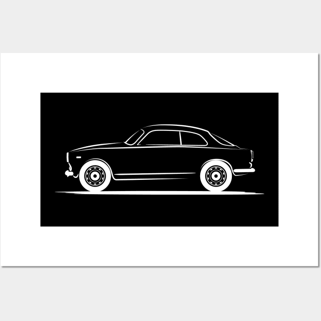 Alfa Romeo Giulietta (750/101) 1953 White Wall Art by PauHanaDesign